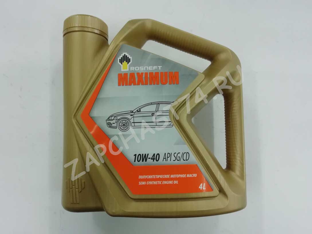 РосНефть МAXIMUM 10w40 4L полусинтетика